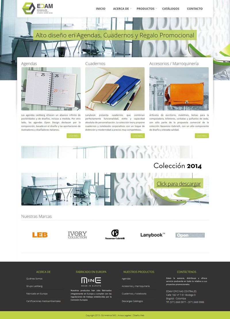 Ediciones America - Diseño de Xelectia Web Lab