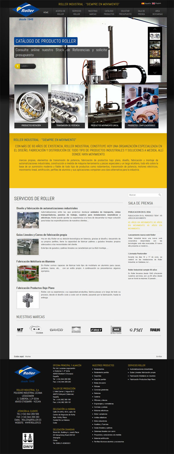 RollerIndustrial_homepage