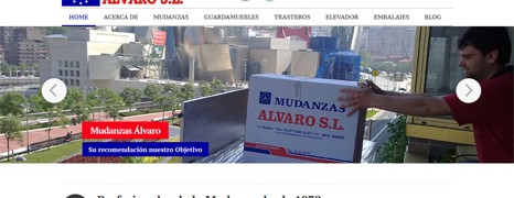 Diseño web de Mudanzas Álvaro – Profesionales de la Mudanza en Bizkaia